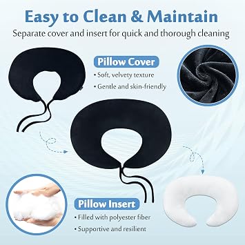 AOSSA BBL Pillow for Sleeping, Brazilian Butt Lift Recovery Pillow