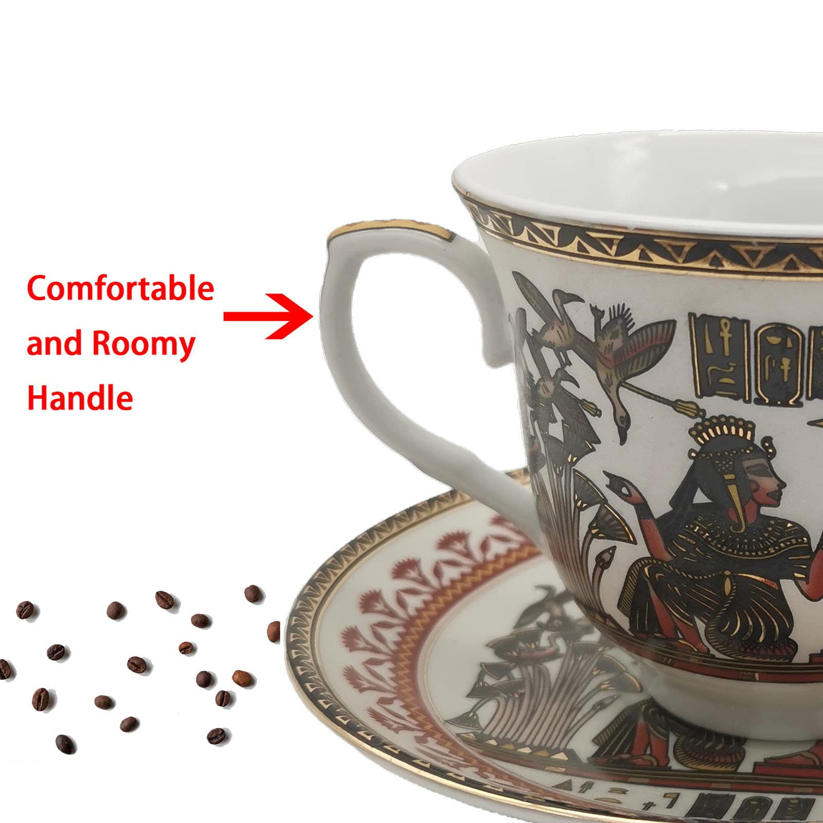 Ensemble De Tasses à Café Ou à Thé Et Soucoupes En Céramique