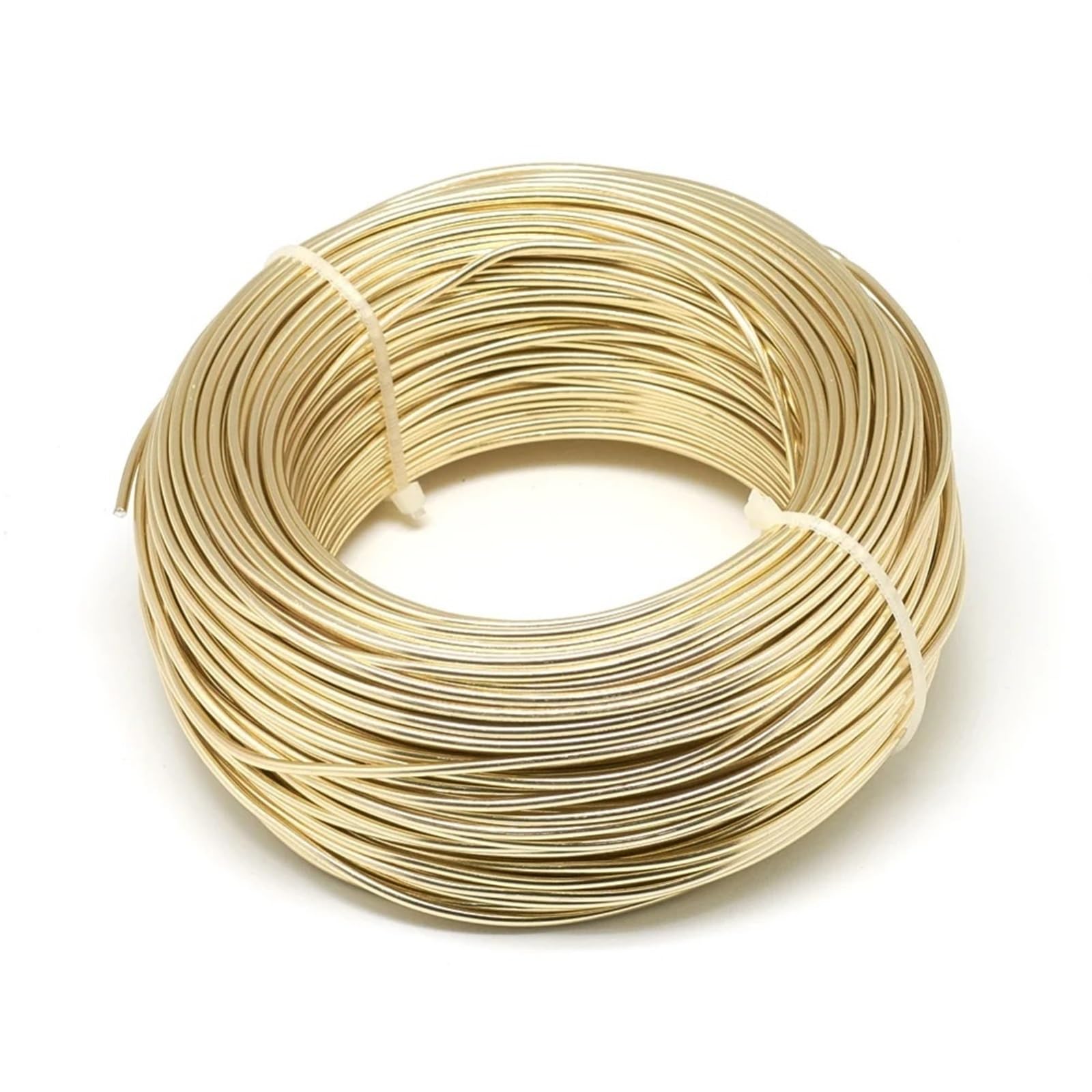 Aluminiumdraht 500 g 0,6/1,2/1,5/2,0/3,0 mm Aluminiumdraht, DIY-Schmuckkomponenten, Zubehör, Finden, Herstellen, Halsketten, Armbänder, Bastelbedarf Basteldraht(Color:Champagne Gold,Size:1.2mm 140m)