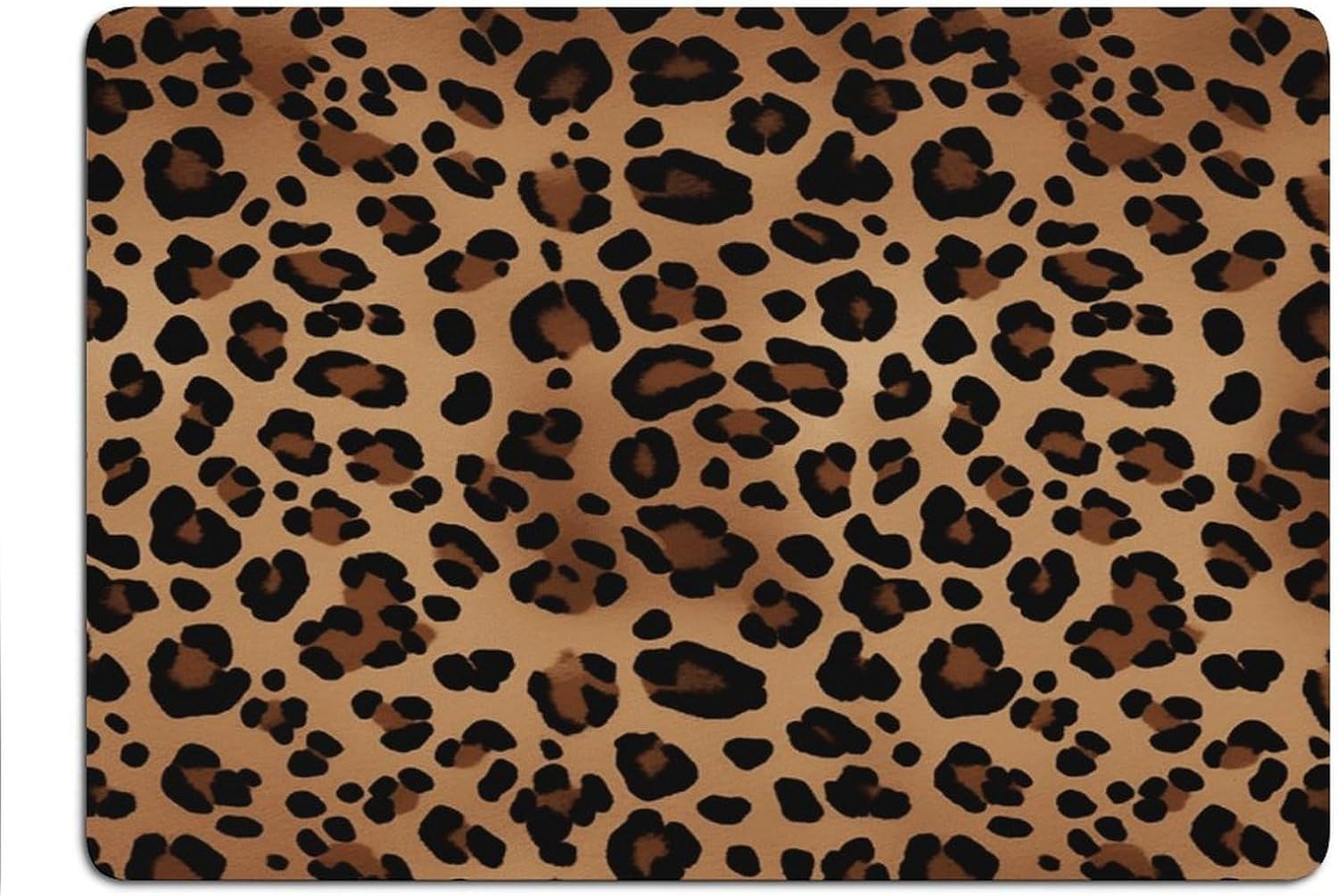 Leopard Print Drying Mat for Kitchen Counter 20x28 inch, Diatomite Dish Drying Mat, Non-Slip, Absorbent Dish Drainer Pad for Coffee & Utensils, Kitchen Decor Mats