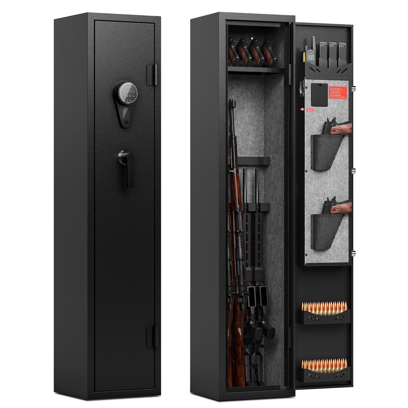 Karini 5 Rifle Gun Safes Gun Safe for Rifle and Pistols Quick Access Rifle Safe for Home Assembled Gun Cabinets for Rifles and Shotguns Long Gun Safe