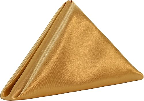 Miniatura 2 de YOUR CHAIR COVERS - Servilletas de tela de satén lavables de gran tamaño de 20 pulgadas, con dobladillo, reutilizables, para restaurantes, cenas,