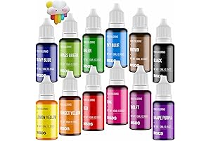 12 Colors Water Based Food Coloring Set