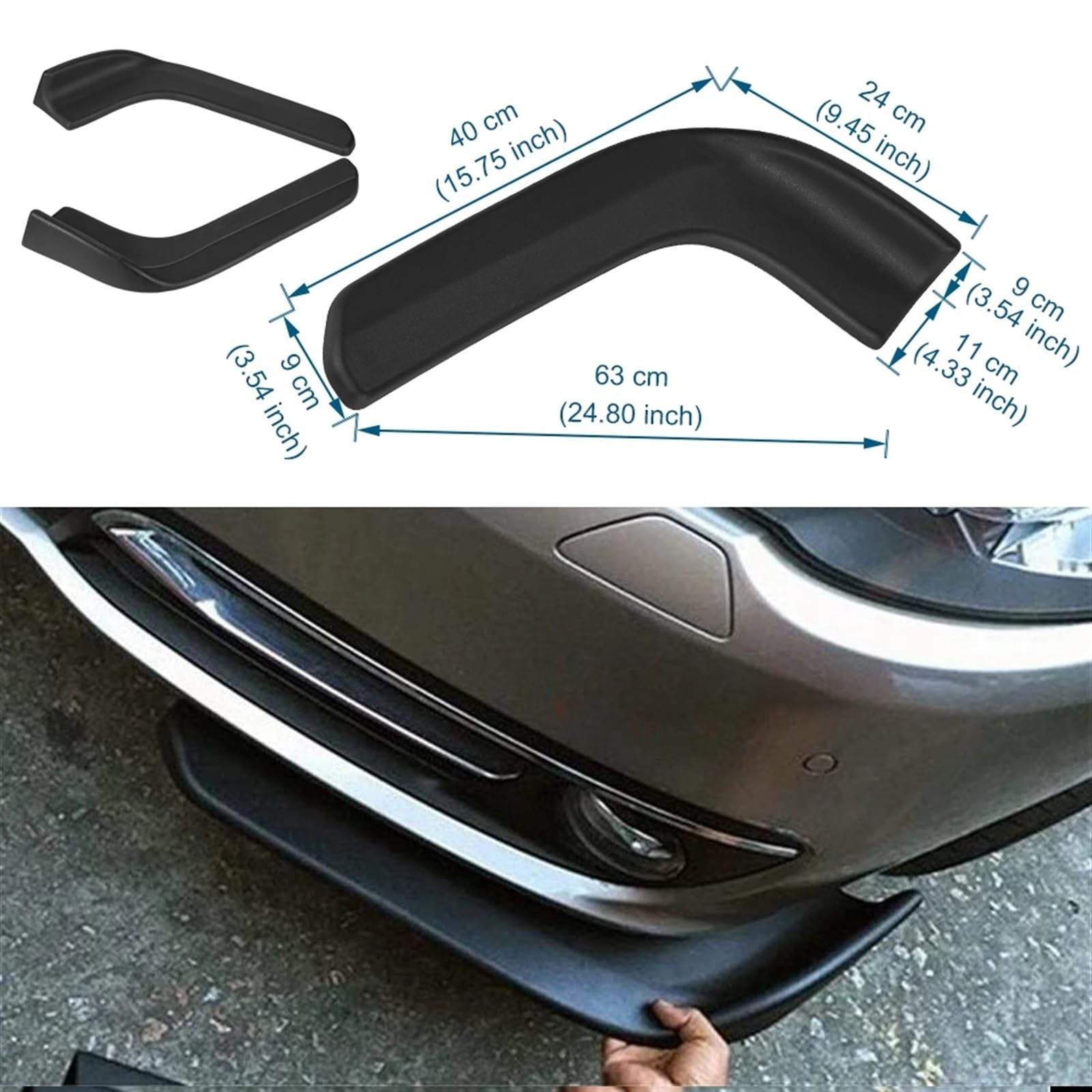 Auto Seitenschweller Auto Front Rock Stoßstange Ecke Lip Deflektor Spoiler Splitter Universal Diffusor Anti-Scratch Surround Schutz Anti-kollision Car Body Side Rock