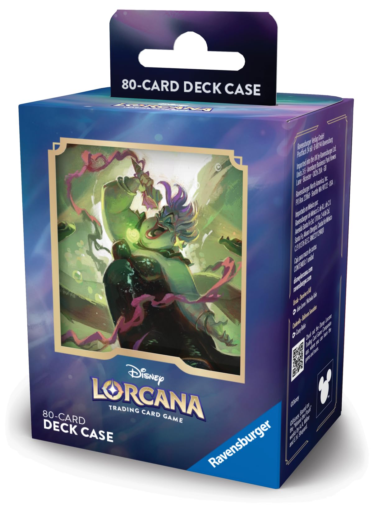 Amazon.com: Ravensburger Disney Lorcana TCG: Archazia's Island Deck Box  Featuring Ursula - Deceiver of All | Securely Store 80 Sleeved Cards |  Durable & Portable Organizer for TCG