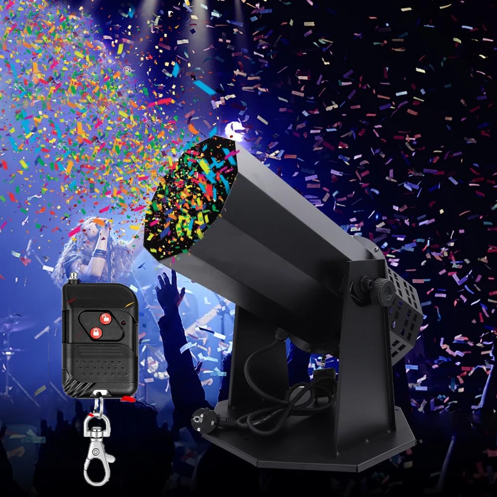 MáQuina De Confeti De 1500 W,Alcance De 8 A 10 Metros