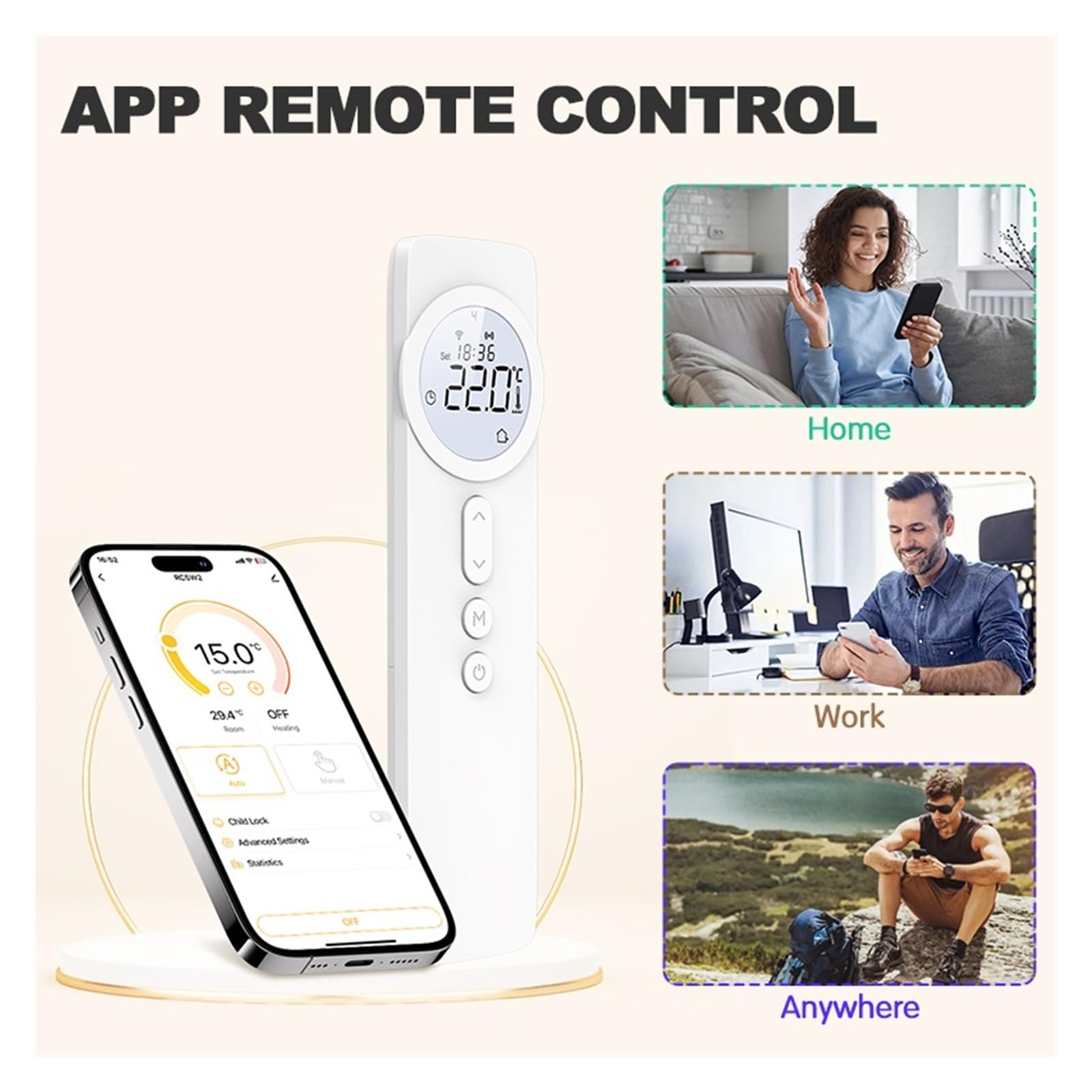Bezprzewodowy Cyfrowy Termostat WiFi Smart Home Tuya Z Baterią, Termostatem Do Podgrzewania Wody, Kotłem Gazowym I Siłownikiem Informacja O ZgodnośCi(Set Storage box)