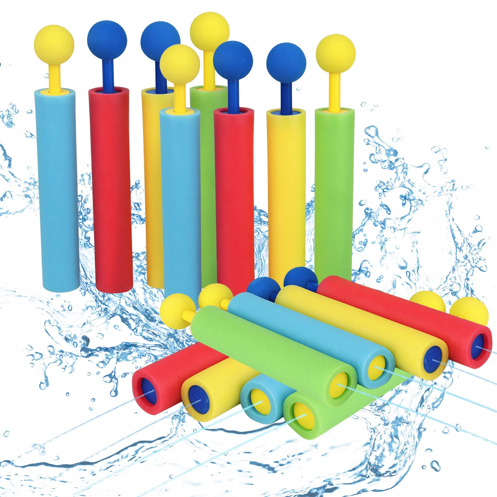 Atomvia 16 Pack Foam Water Guns Kids Water Pistols Set
