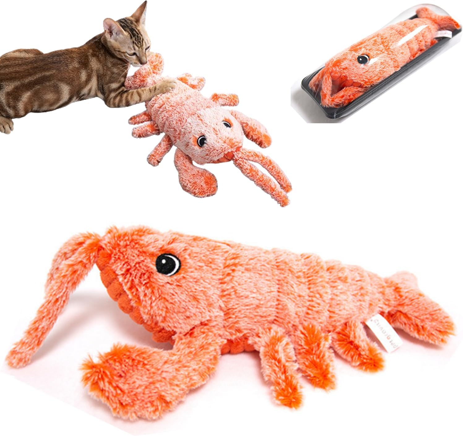 Pet Supplies Furry Fellow Interactive Dog Toy Lobster,Wiggly Lobster