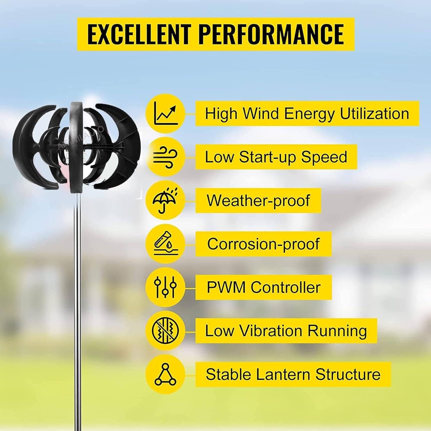 Wind Turbine Vertical Axis Wind Turbine Model Three Phase Permanent Magnet Generator Diy 12 V Vertical Axis Wind Turbine Teaching Model
