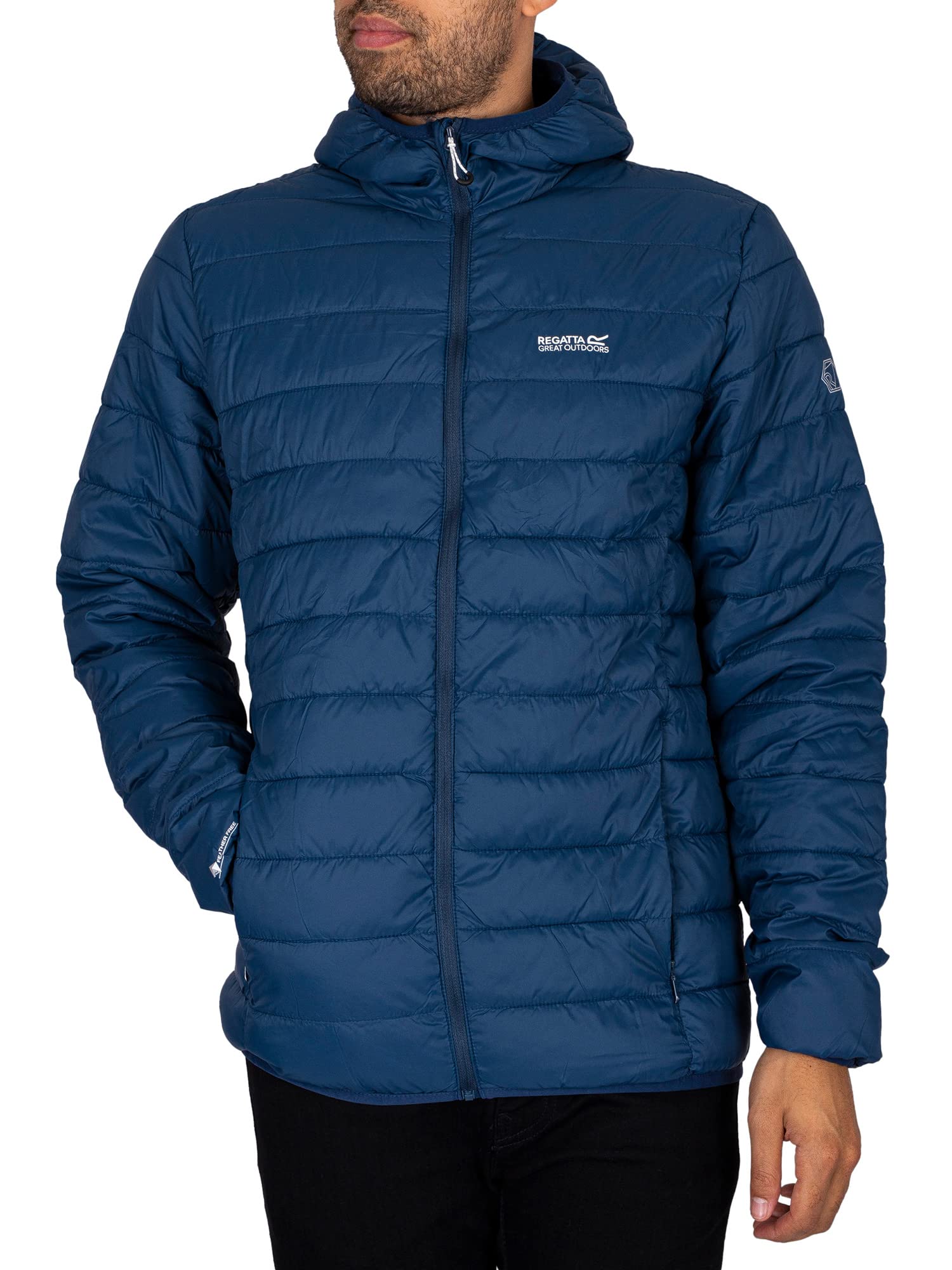 Regatta Men's Blue Hooded Hillpack Insulated Jacket, Admiral Xxl