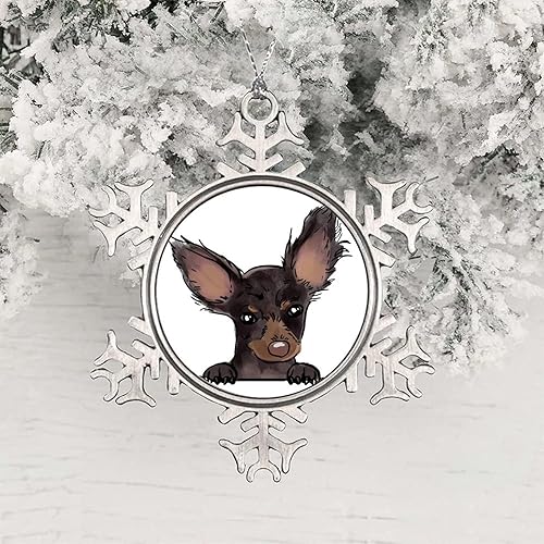 Miniatura 3 de Juguete ruso Terrier Decoración de árbol Adornos Acuarela Peeking Perro Mamá Mascota Decoración de Navidad Regalo Amante de Perros Regalo Regalo de