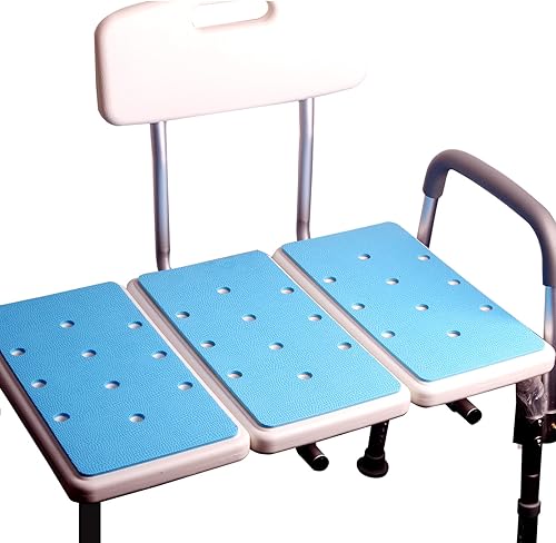 Cojín de banco de transferencia de bañera, adhesivo, antideslizante e impermeable, cojín suave de espuma para banco de ducha, silla de ducha,