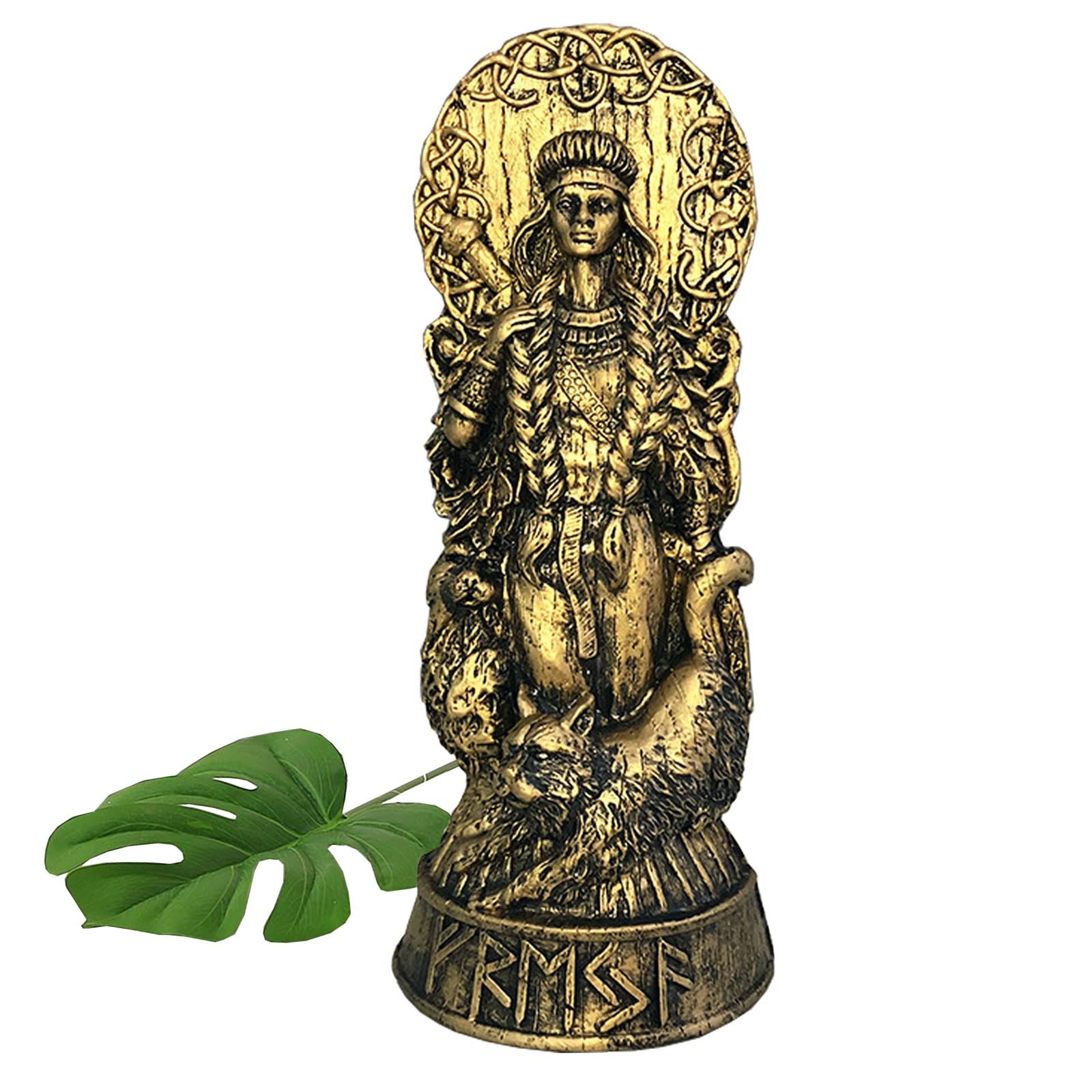 O·lankeji Onecolor Freya Statue Norse Gods Resin Altar Statues Antique Greek Mythology Gods Statue Scandinavian Pantheons Gods Sculpture For Home Collection Bookcase Orament Gift (Size : A)