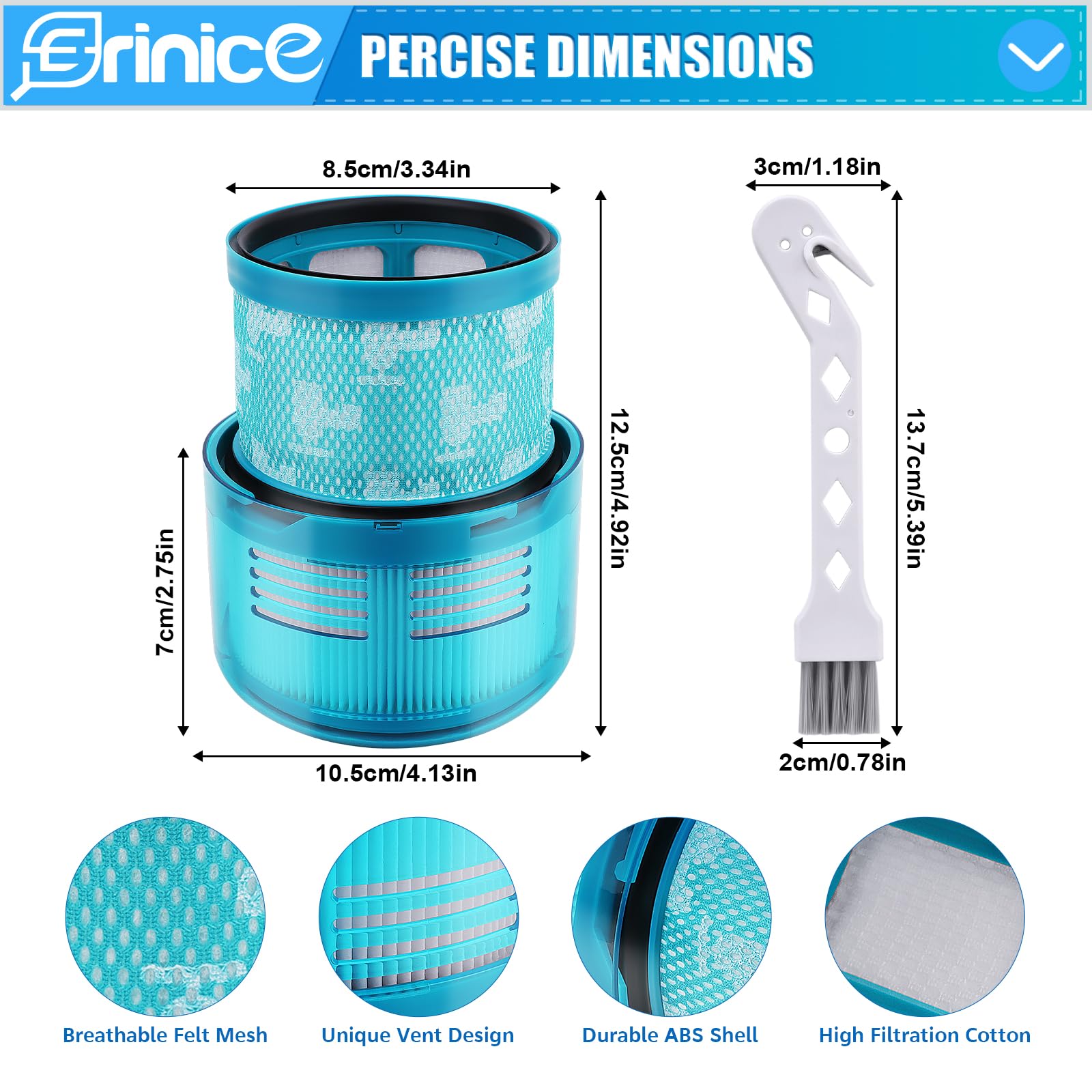 Filtro Ricambio Per Dyson G5 Detect - Lavabile E Riutilizzabile | Compatibile Con Aspirapolvere Cordless