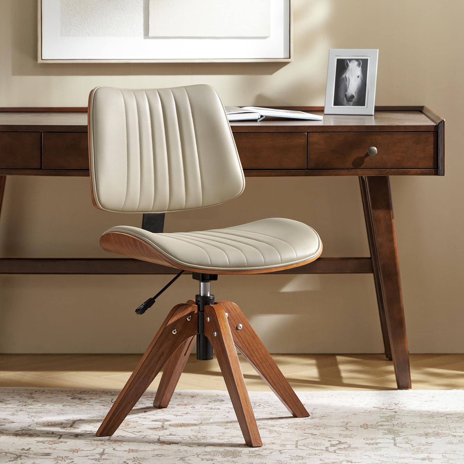 HULALA HOME Ivory Desk Chair