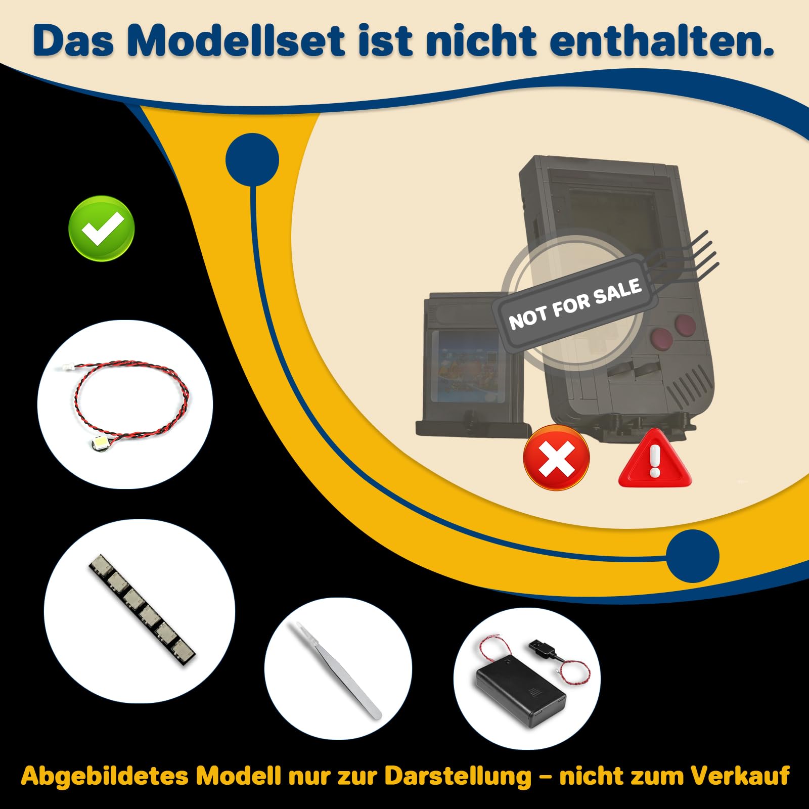 LocoLee Licht-Kit Kompatibel mit Lego 72046 Game Boy (Kein - Lego-Set) Dekorative Beleuchtung Set Compatible with Lego Game Boy