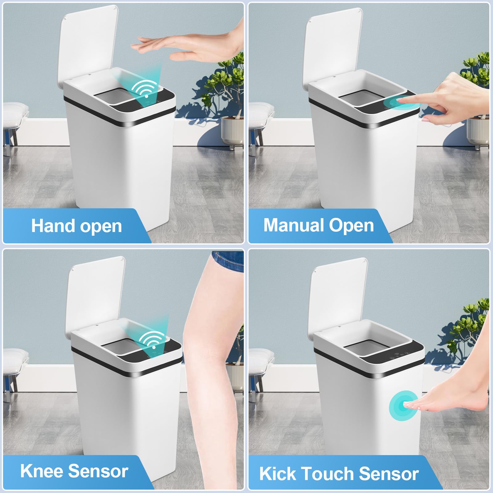 Gatphy Sensor Mülleimer 12L Kleiner Sensor Badezimmer