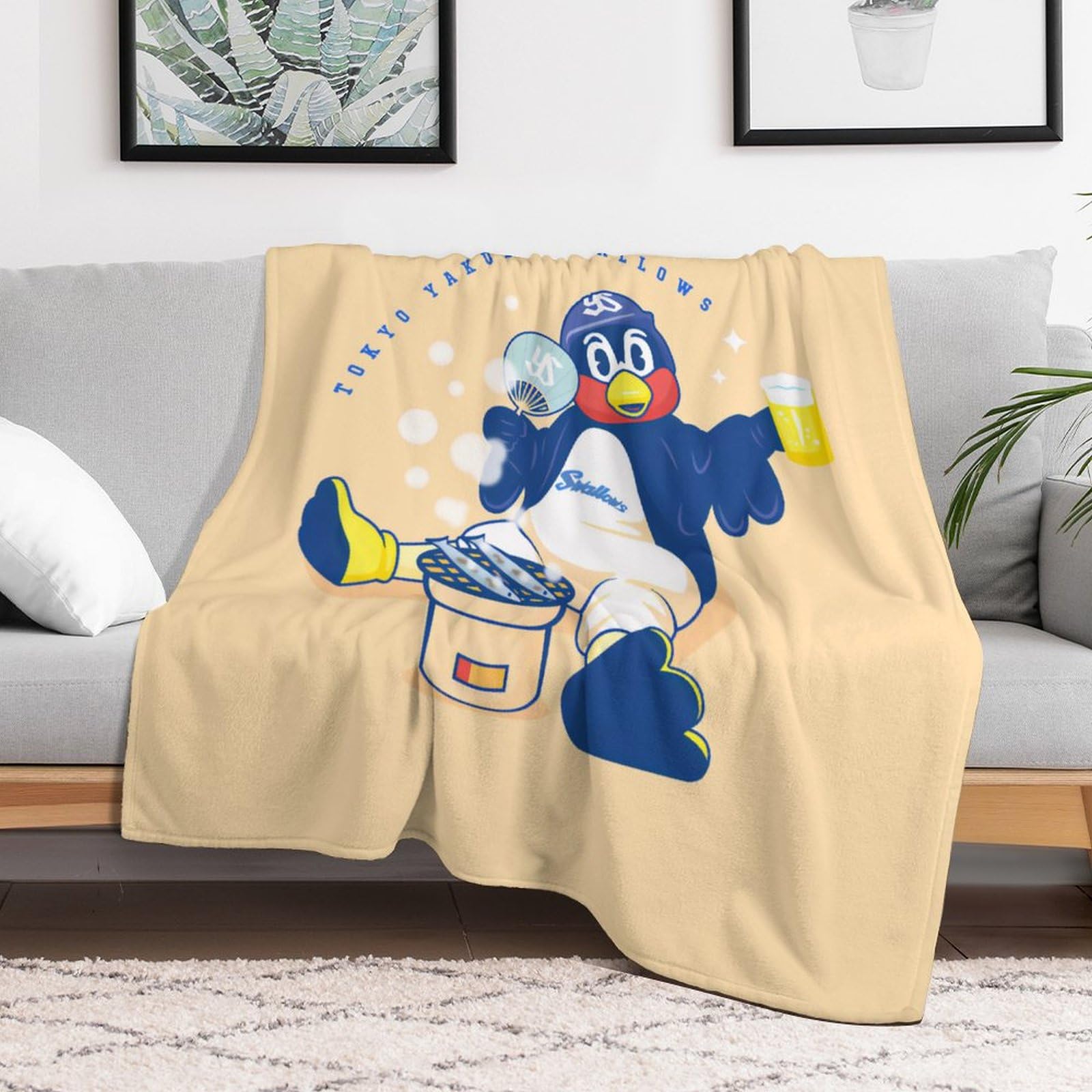 ヤクルト つば九郎　ブランケット Amazon｜東京ヤクルトスワローズつば 九郎 ブランケット blanket