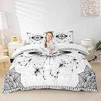 Vista 24 de Erosebridal Funda de edredón de arco iris para niñas, diseño de sol y estrellas, tamaño individual, para niños y niños, estilo de dibujos animados