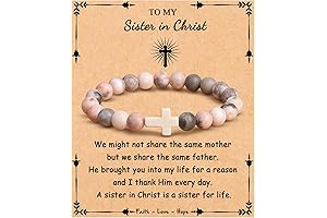 Christian Gifts Sister in Christ Cross Bracelet for Women