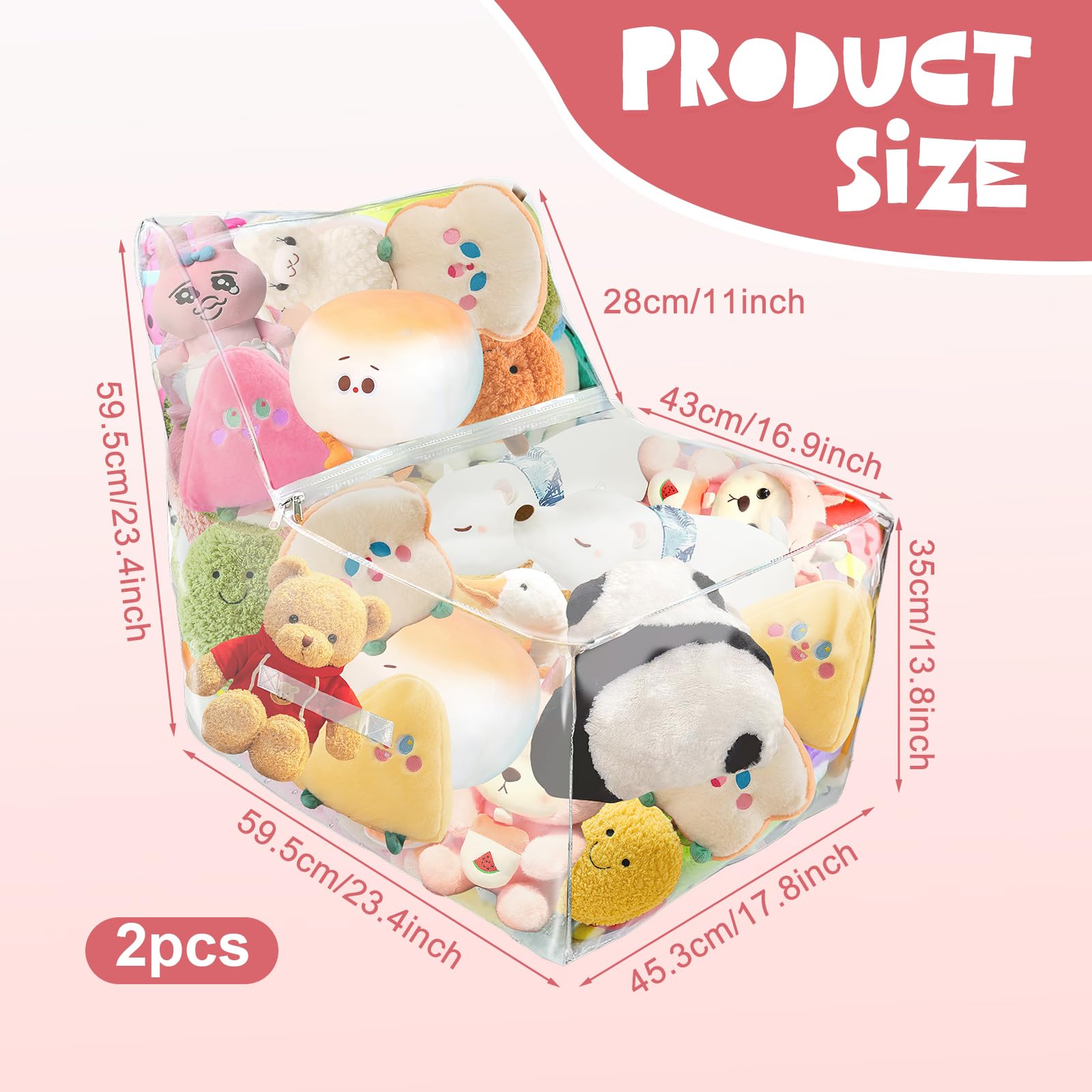 Amazon.co.jp: ぬいぐるみ収納ビーンバッグチェアカバー、大型