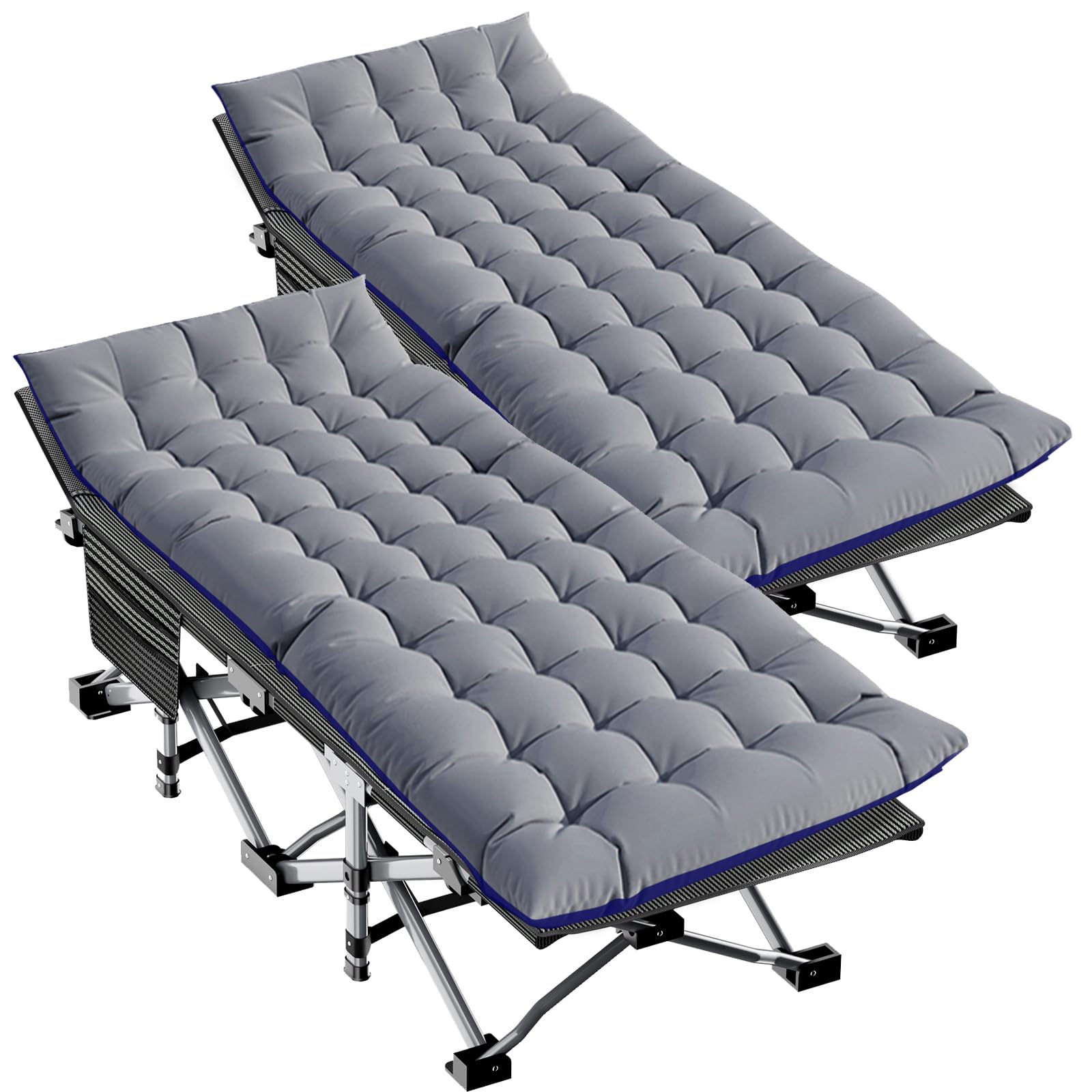 LILYPELLE Oversized XXL Folding Camping Cot, 32" Heavy Duty Sleeping Cots