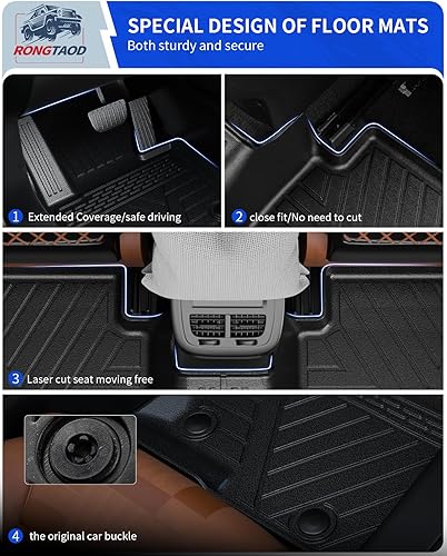 Miniatura 4 de Rongtaod Alfombrillas compatibles con Mazda CX5 2023, 2024, 2025, alfombrilla de carga, forro de carga, protector de asiento trasero para todo tipo