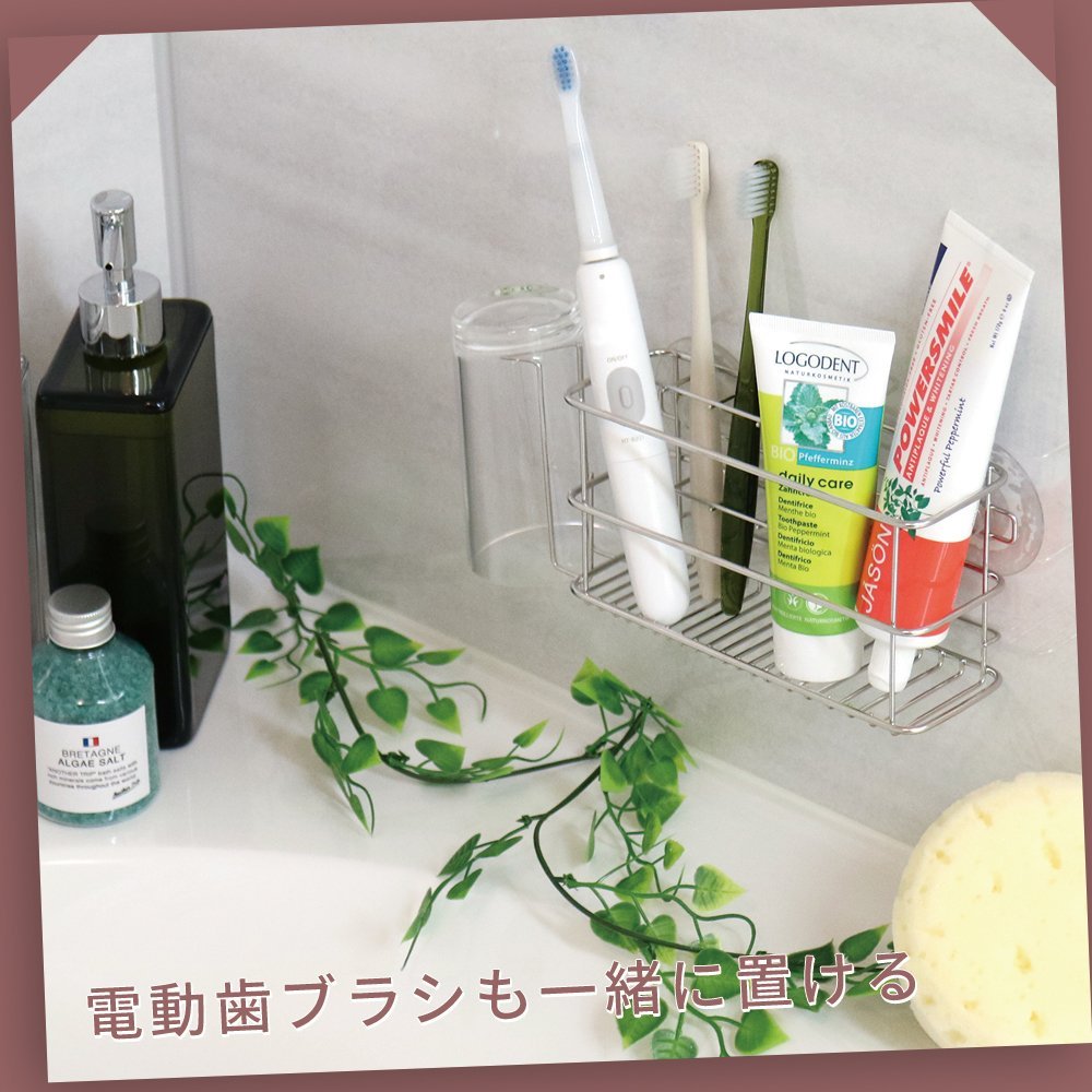 Stainless steel toothbrush holder (sucker) BB-081 (japan import)