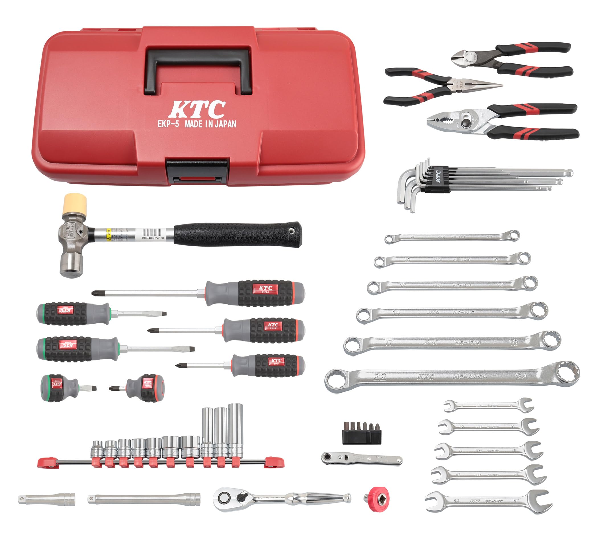 Amazon.co.jp: KTC 9.5sq. 53点 オリジナルツールセット EKP-5採用 