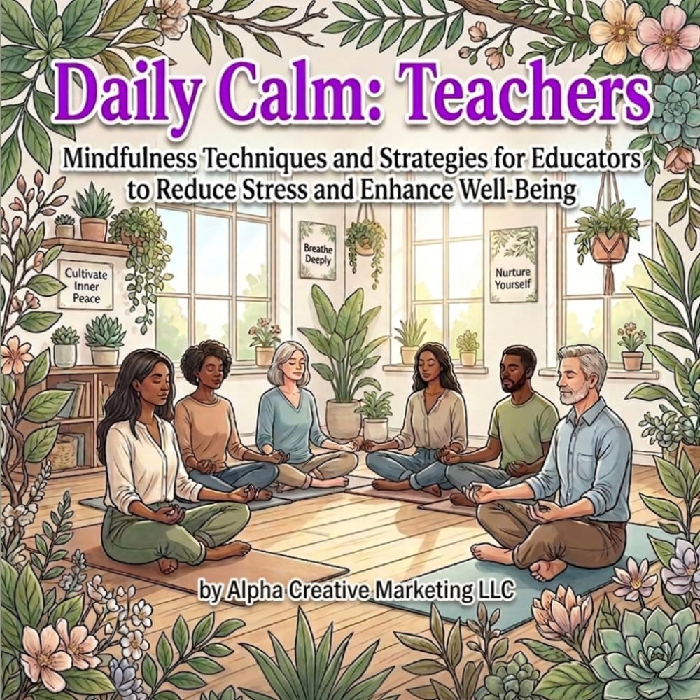 Daily Calm: Teachers: A Coloring book for Mindfulness Techniques and Strategies for Educators to Reduce Stress and Enhance Well Being