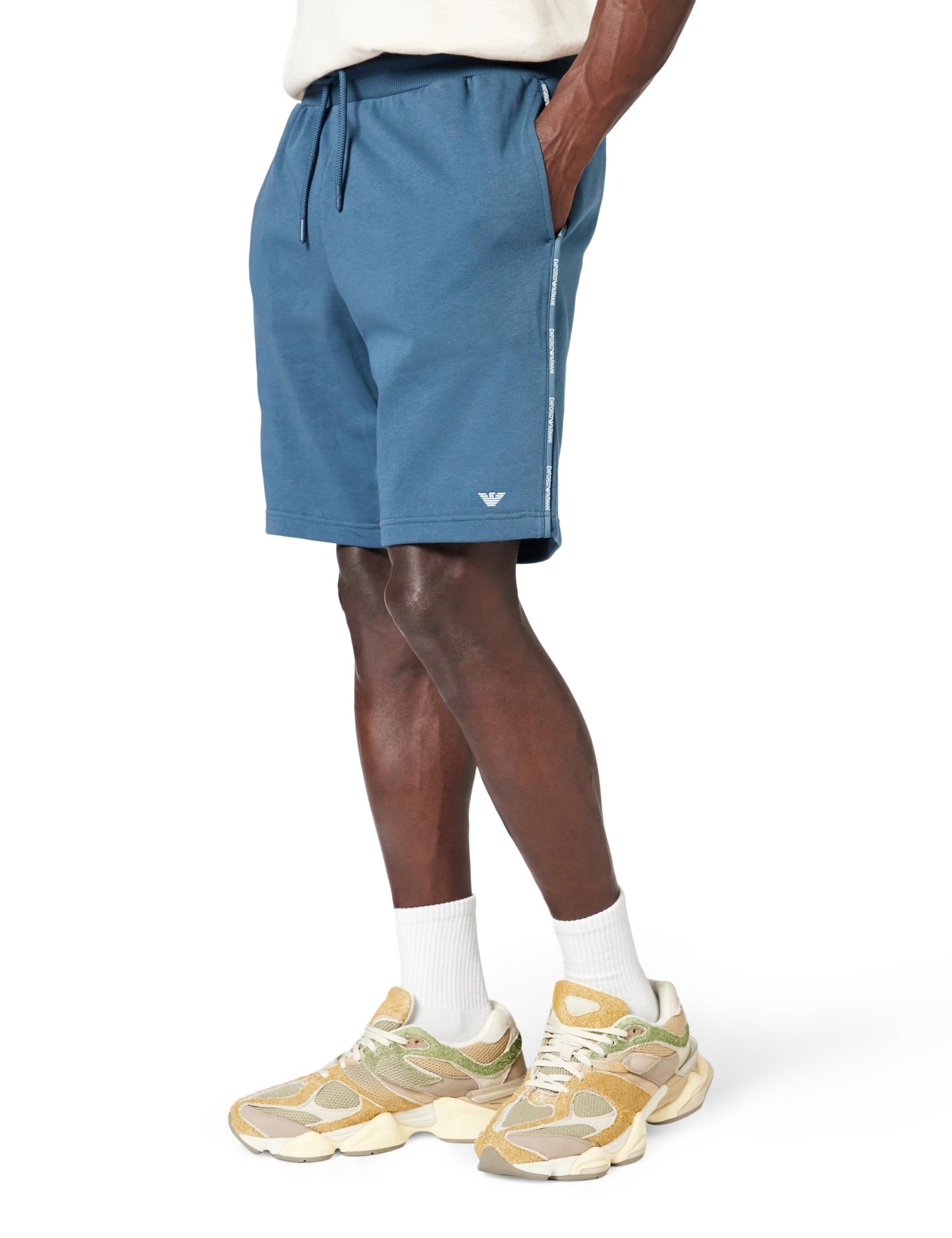 Emporio Armani Herren Orion Bermuda Terry Short Blau M