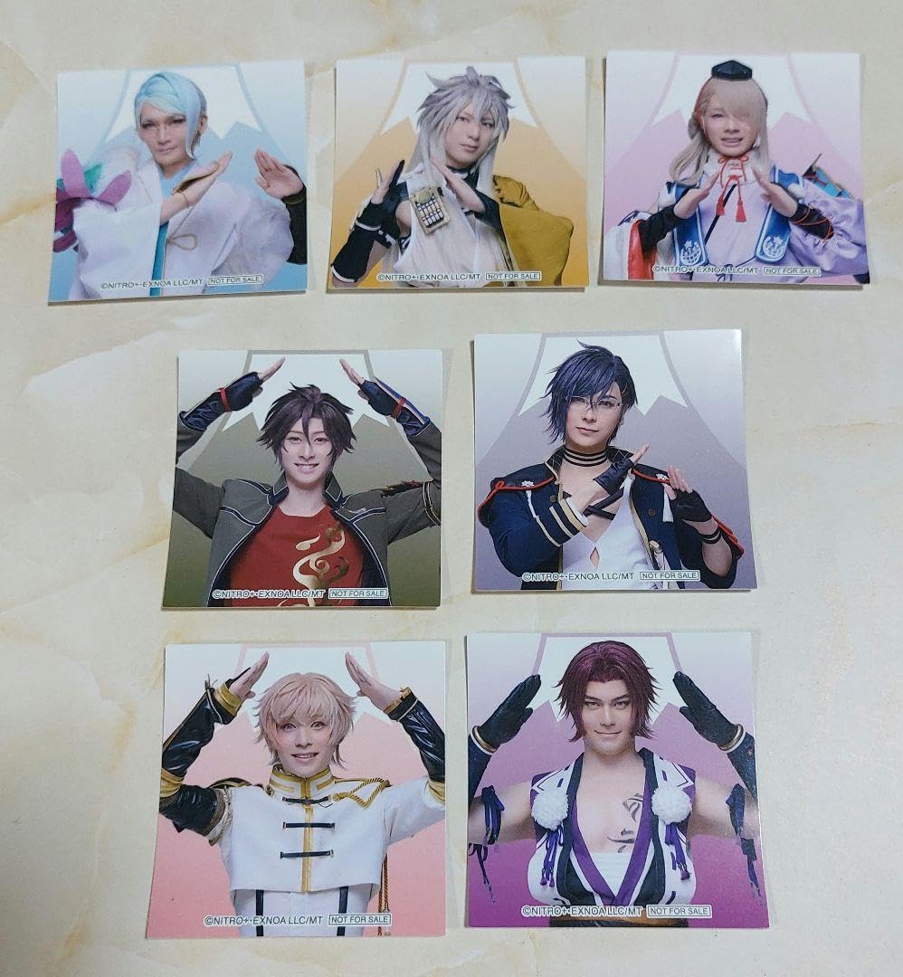 Sword Mu Suehirogari Bus Tour Sticker Tomoe, Kogitsunemaru, Imasen, Dragon, Monokichi, Akashi, Mitegi