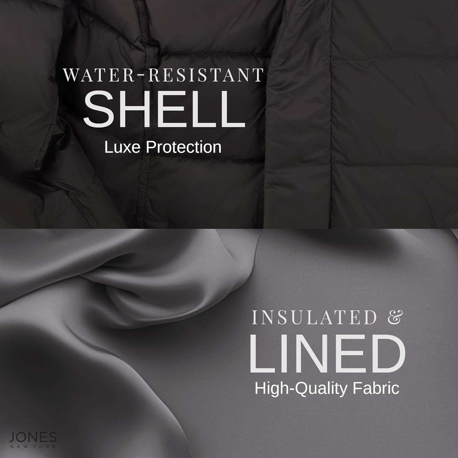 Jones NY Long Puffer Coat Women, Warm Long Coat Women Winter, Women's Coats - Image 3