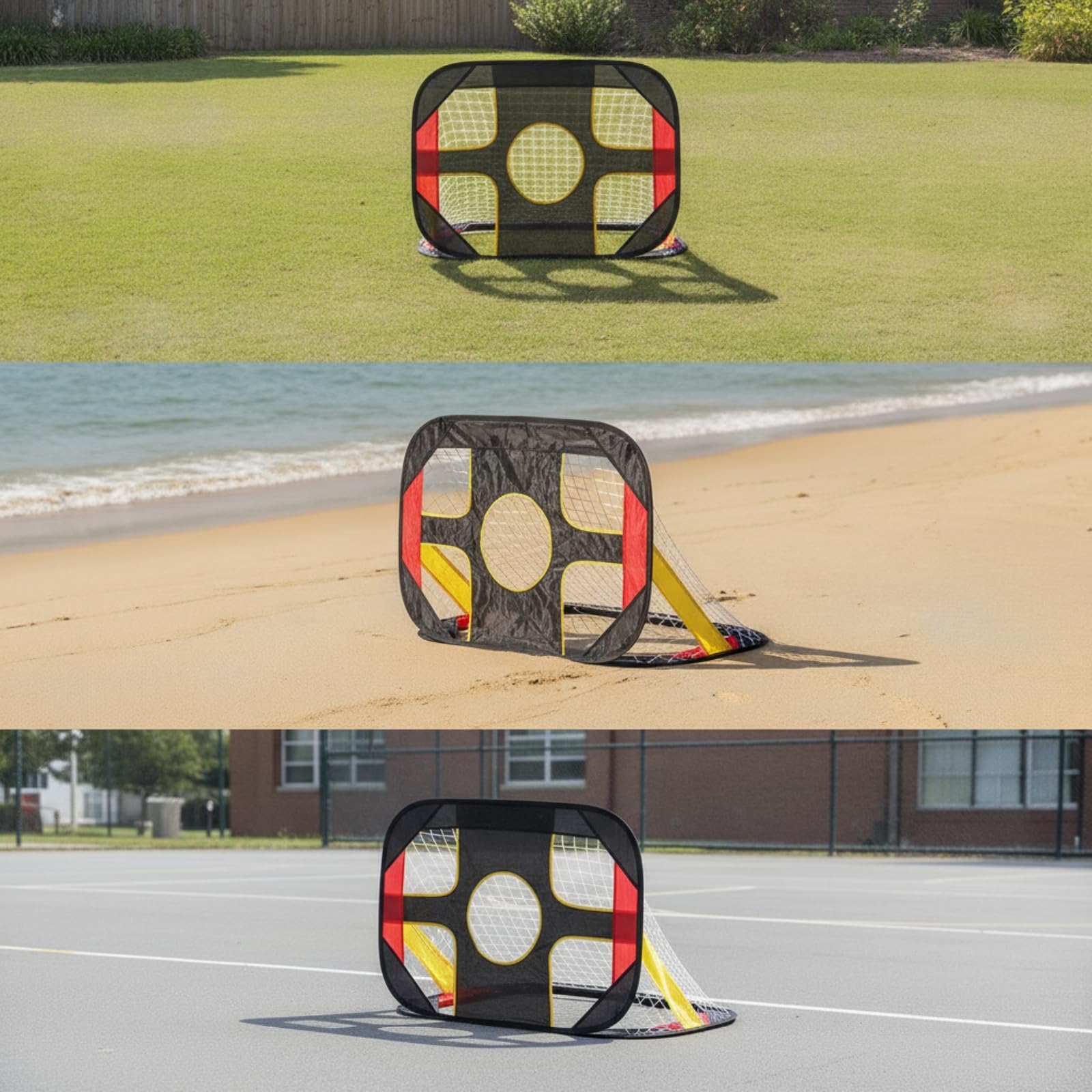 Porta da Calcio Portatile Leggera Porta da Calcio Pieghevole senza Attrezzi Giocattolo per Bambini, Giardino