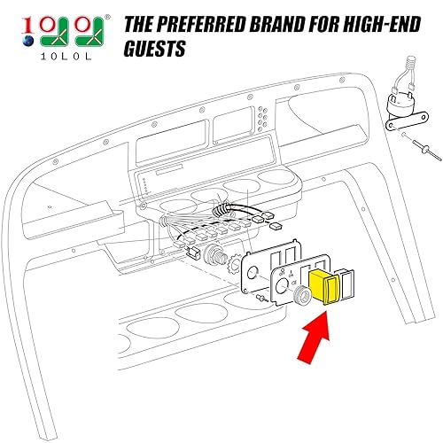 Miniatura 2 de Interruptor de 48 V para carrito de golf eléctrico EZGO TXT (2003-up) pieza de repuesto 74323G01, 74323-G01