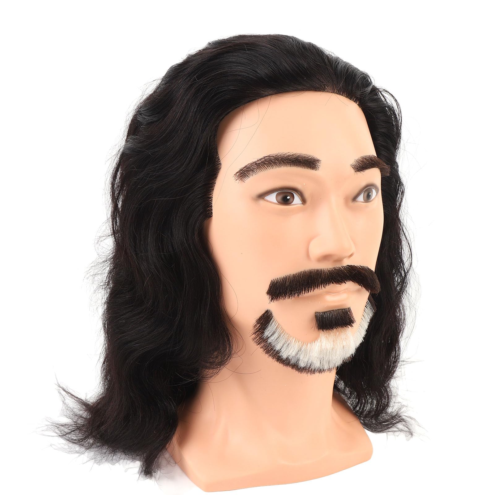 Realistischer m nnlicher Mannequinkopf mit Bart Friseur bungsmodell f r Haarstyling Bartpflege Training professionelle Simulation f r Salon Praxis