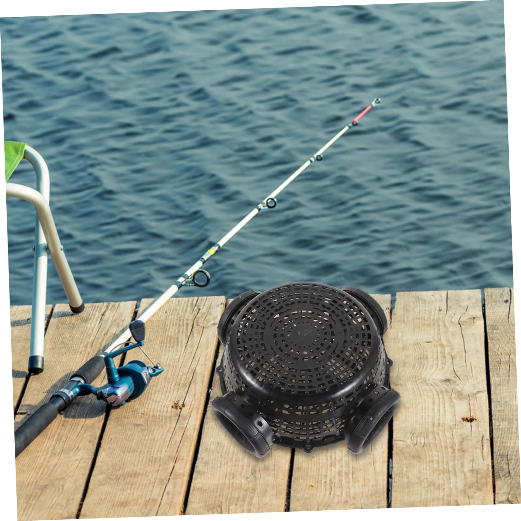 UKCOCO Fishing Trap Cage Reusable Easy Assembly Great for EEL Loach Crab Fish Shrimp 1pc