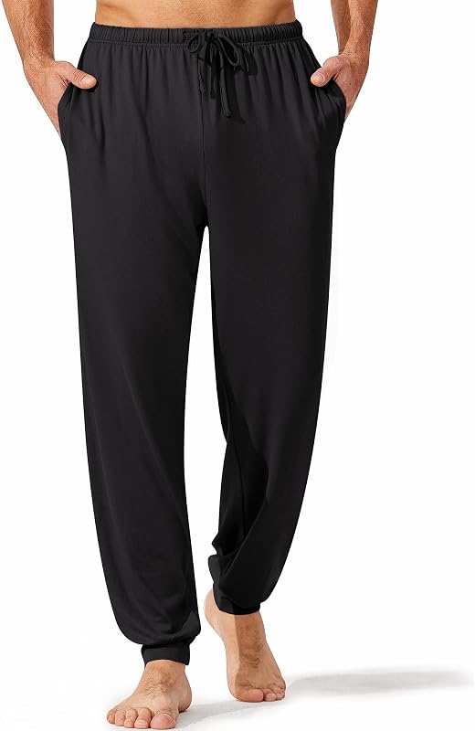 Ekouaer Mens Pajama Pants Jogger Comfy Loungewear with Pockets Drawstring