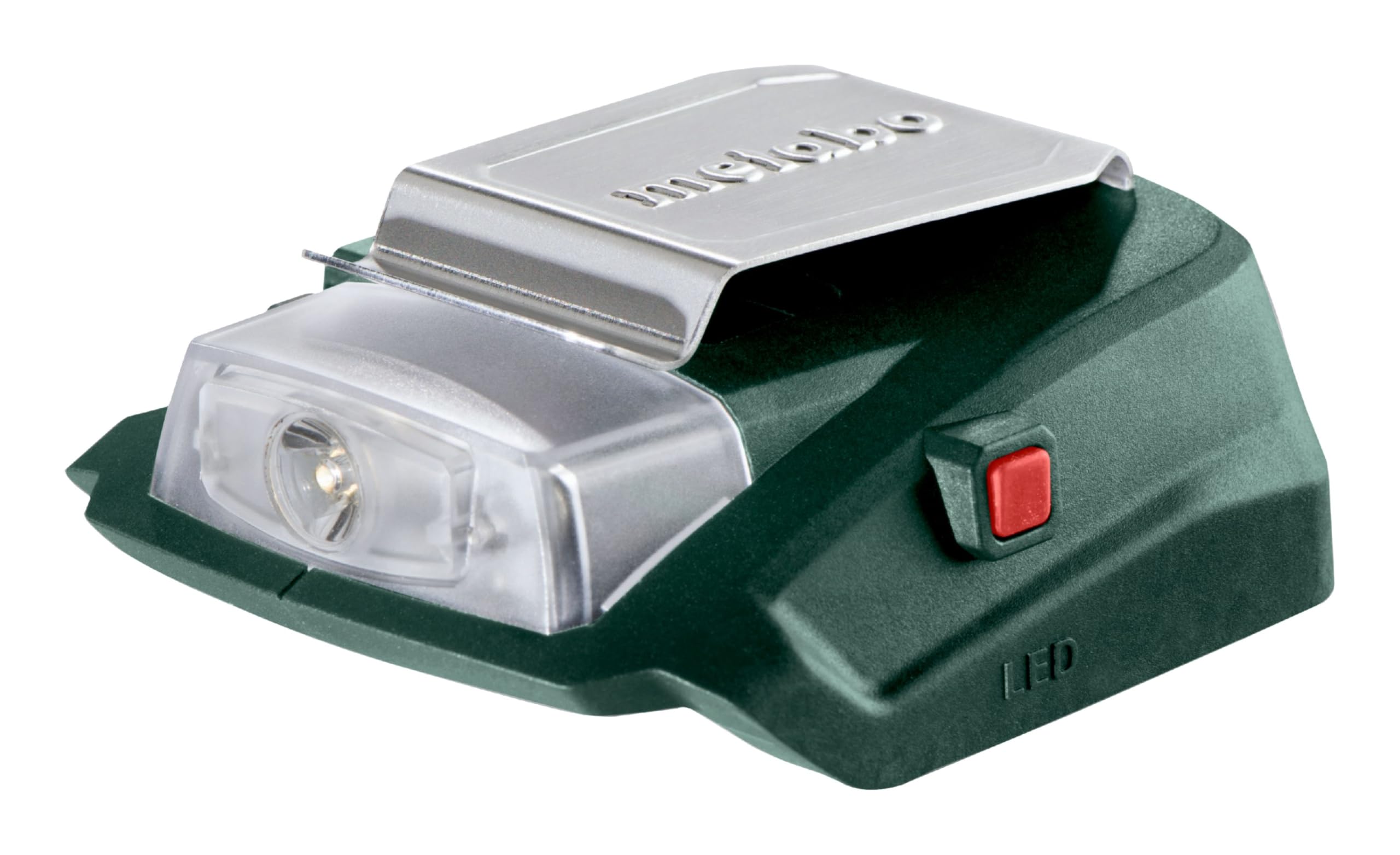 metabo Akku-Power-Adapter PA 14.4-18 LED-USB, Ladegerät für LiHD & Li-Power | Mobiler Ladeadapter mit 12 V Anschluss, 2 USB-Ports, Überhitzungsschutz, für CAS-Akkus, ohne Akku und Ladegerät