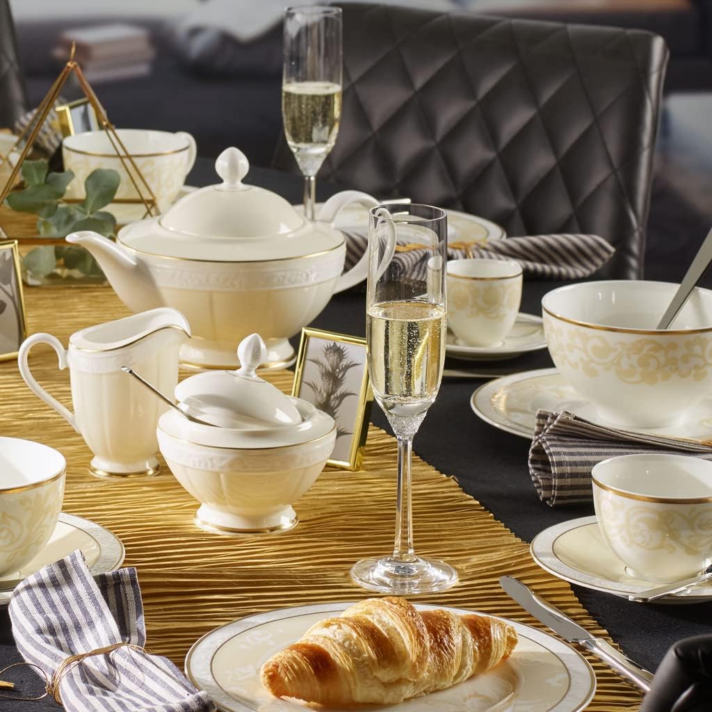 Villeroy & Boch Octavie Flute Champagne, 5.5 oz, Crystal Glass, Transparent