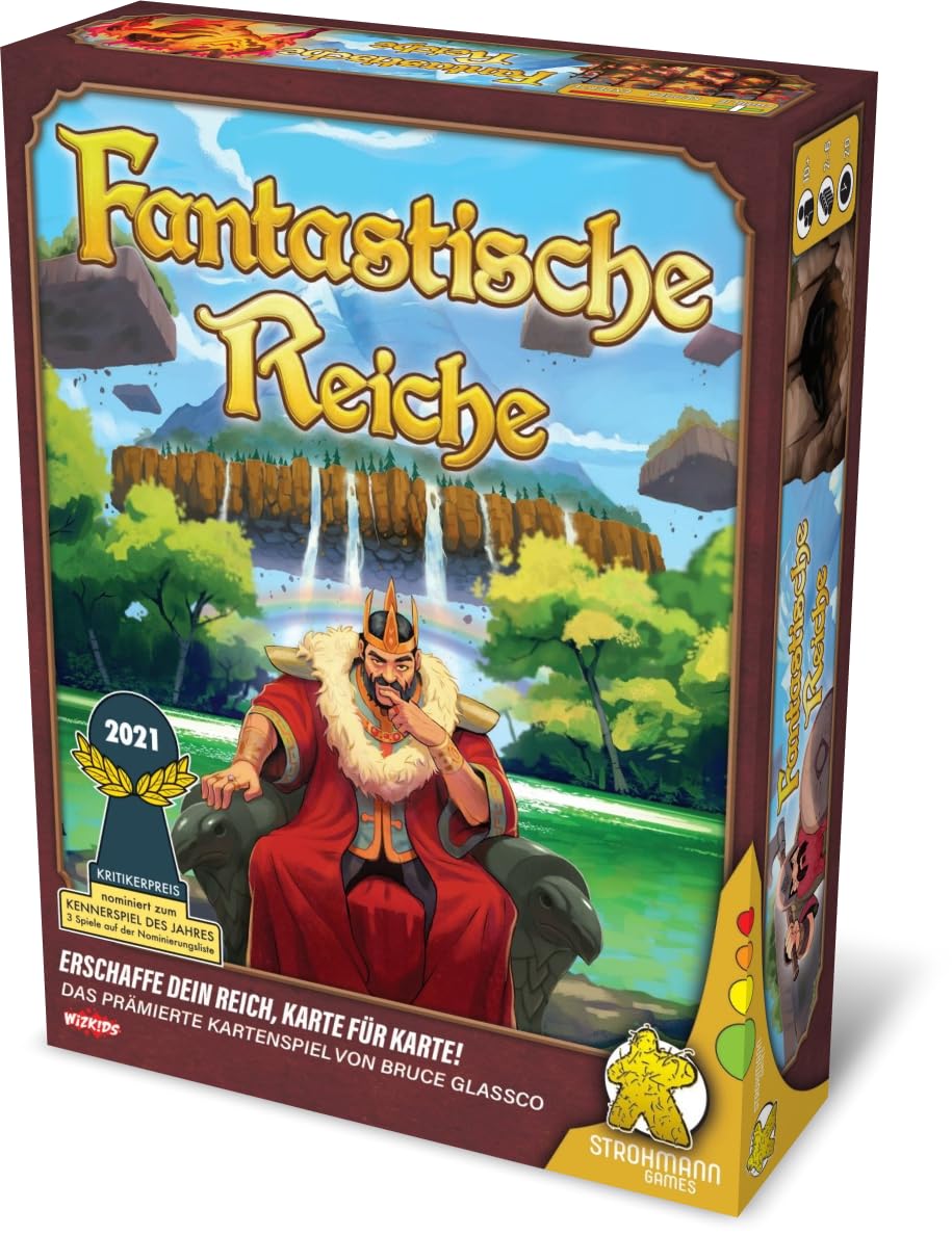 Strohmann Games, Fantastische Reiche, Grundspiel, Nominiert zum Kennerspiel des Jahres 2021, Kartenspiel, 2-6 Spieler, Ab 10+ Jahren, 20+ Minuten, Deutsch, Netherlands Flag M11