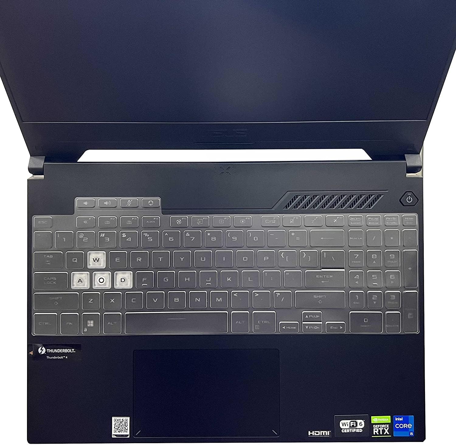AE-COMP - laptop Keyboard Cover for ASUSs TUF Dash 15 2023 2022 FX517 FX517Z FX517ZC FX517ZM FX517ZR FX517ZE ASUSs TUF Gaming F15 FX507 (TPU)