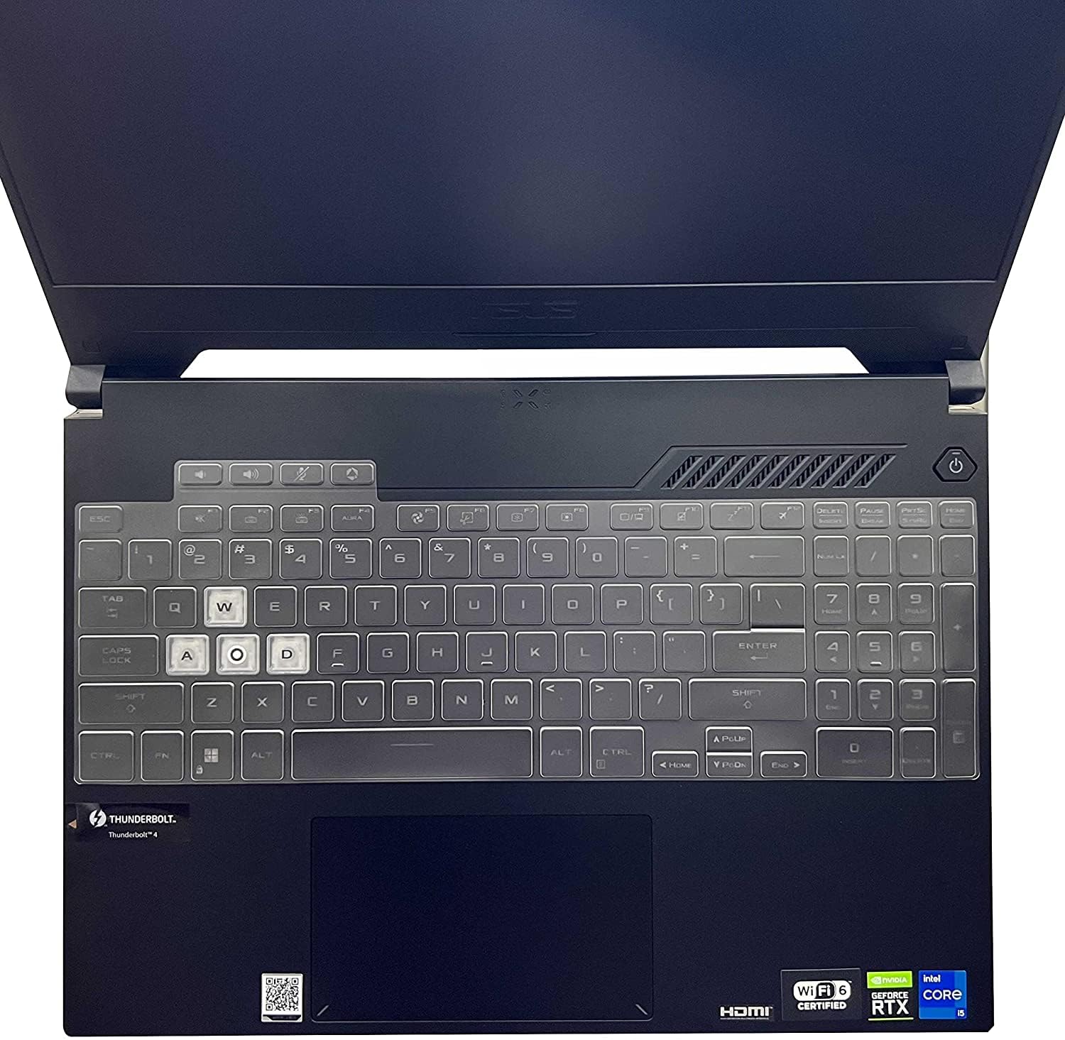 AE-COMP - laptop Keyboard Cover for ASUSs TUF Dash 15 2023 2022 FX517 FX517Z FX517ZC FX517ZM FX517ZR FX517ZE ASUSs TUF Gaming F15 FX507 (TPU)