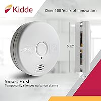 Vista 3 de Kidde Smoke Detector & Carbon Monoxide Detector Combo with 10-Year Battery,White