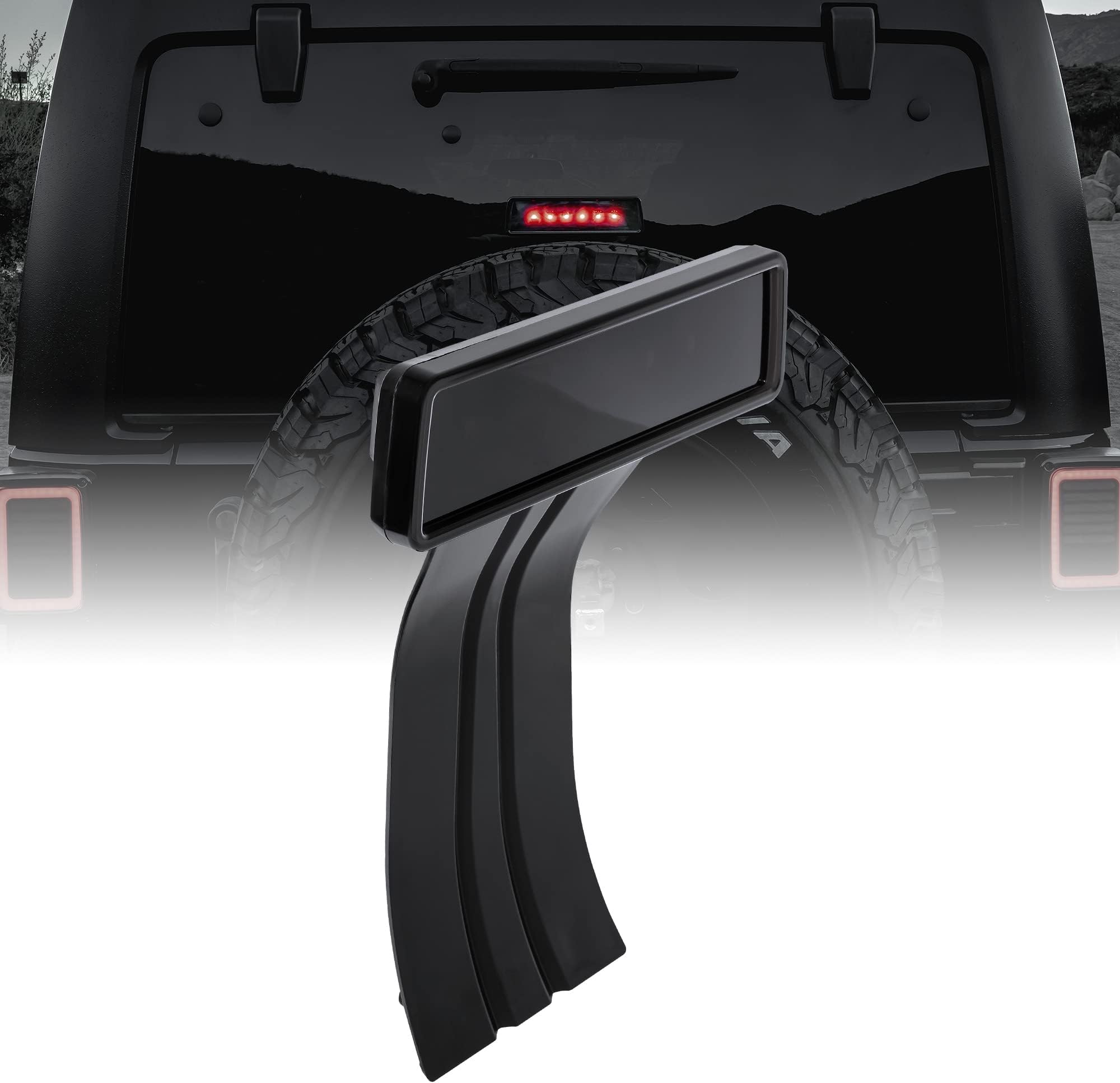 Third Brake Light Replacement For Jeep Wrangler JK LED Tail Light [Smoked Lens] 3rd Brake Light Compatible with Jeep Wrangler JK Accessories 2007-2018