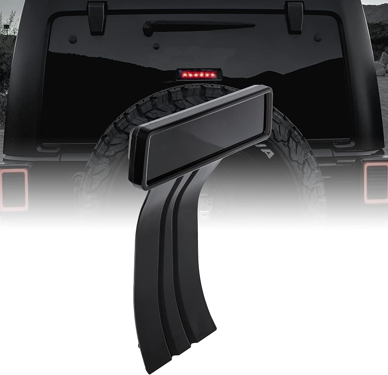 Terceira luz de freio LED TRUE MODS para Jeep Wrangler JK 2007–2018 – Lente fumê