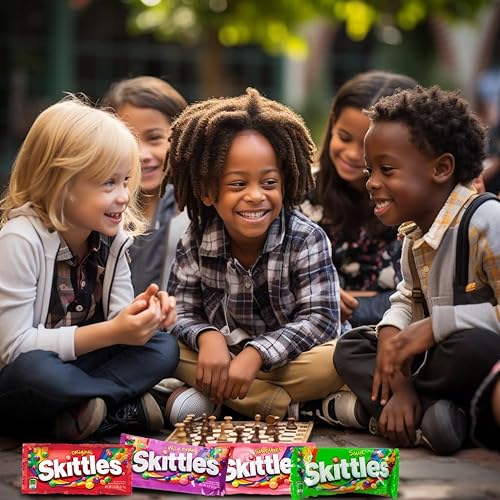 Miniatura 4 de Paquete variado Skittles  8 paquetes en total, 2 piezas originales de 2.17 onzas, 2 unidades agrias de 1.8 onzas, 2 piezas de bayas silvestres 2.17,