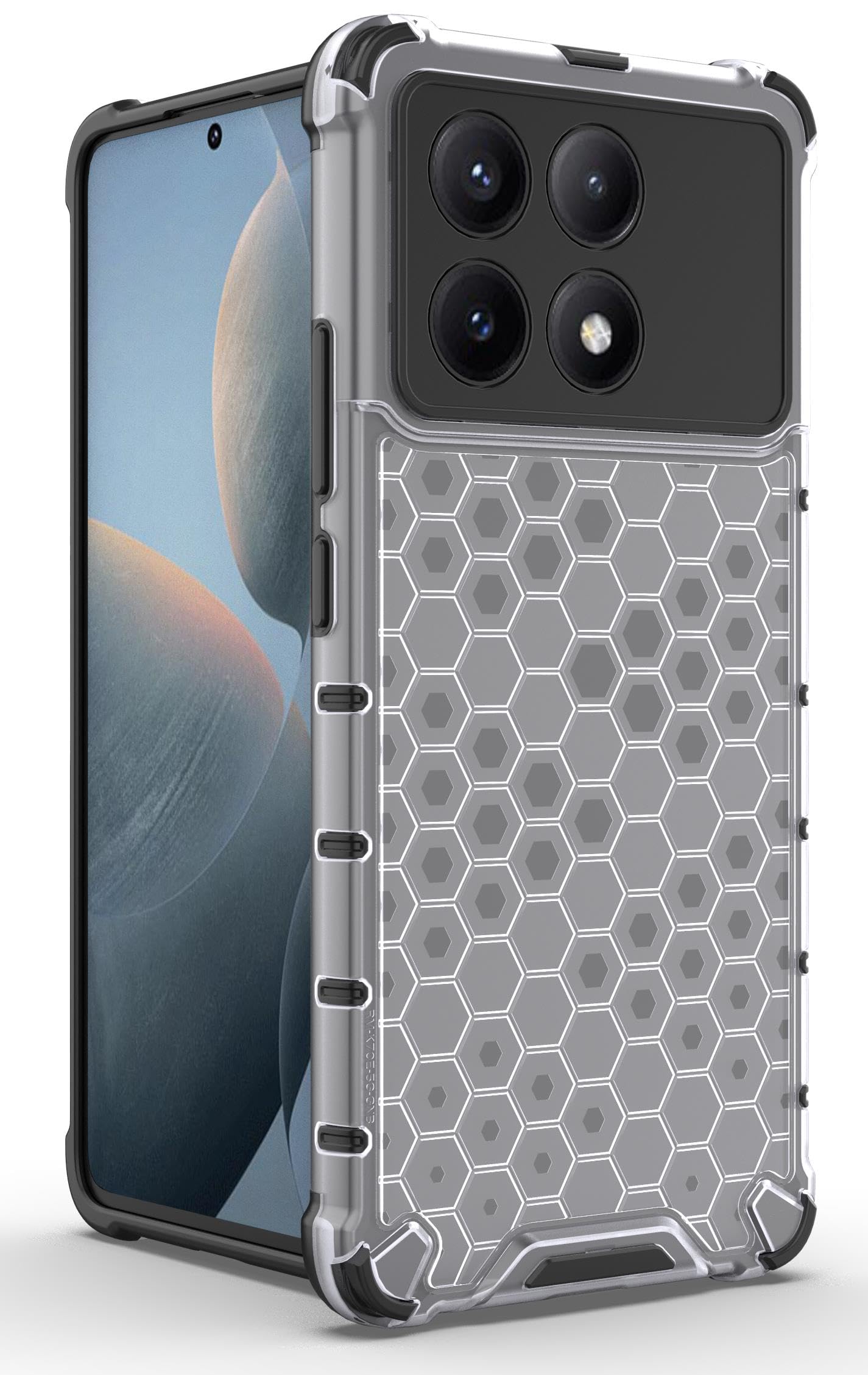 BlazeTech for [ Poco X6 Pro 5G ] Back Case Cover | Polycarbonate Hard Case Honeycomb |Camera Protection| Back Case for [ Poco X6 Pro 5G ]- Transparent (B0CVN2WRKH) Amazon Price History, Amazon Price Tracker
