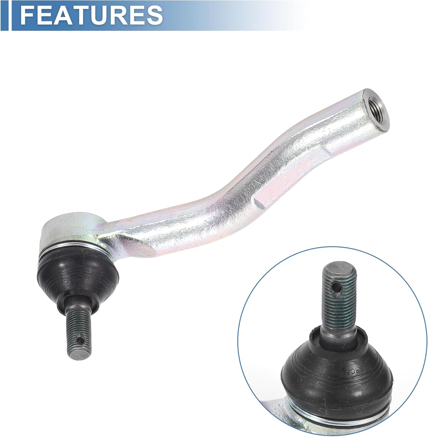 X AUTOHAUX 2pcs Front Outer Tie Rod Ends Kit Suspension Steering Tie Rod End for Toyota Echo 2000-2005 Drag Link No.4504659026/4504759026